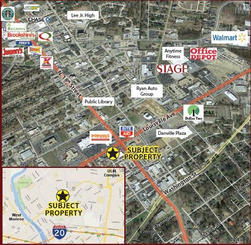 Retail Building For Lease - 2,400 SF: 1710 Louisville Ave, Monroe, LA 71201